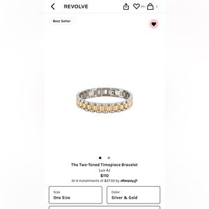 Luv aj two toned bracelet